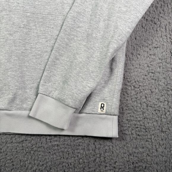 Rhone Heritage Hoodie Mens S Heather Gray Midweight Raglan Pullover Sweatshirt - Picture 3 of 10